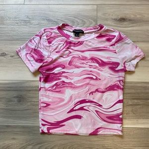 Pink Marble Design Tee